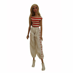 Office Lady Doll Jumpsuit Shorts Dress Clothes Bag Doll Accessories