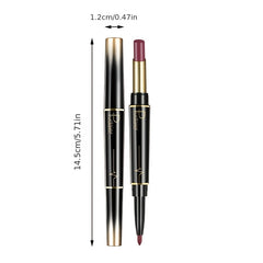 Double Ended Lipstick Lip Liner Soft Matte Long Lasting