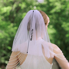 Vintage Bridal Tiara Veil Faux Pearl Wedding Accessory