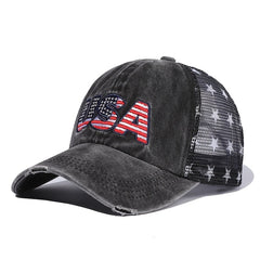 Embroidered Baseball Cap Peaked Cap Breathable Mesh Cap