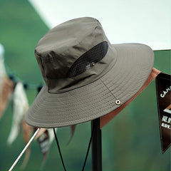 Rolled Brim Bucket Hat Sun Hat Unisex Breathable Waterproof Boonie Hats