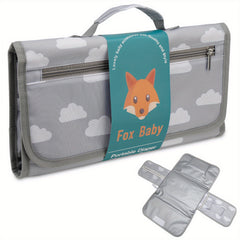 Clouds Pattern Baby Changing Pad Portable One Hand Diaper Change