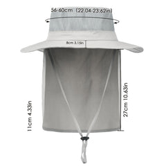 Wide Brim Sun Hat UPF 50 Hiking Fishing Gardening