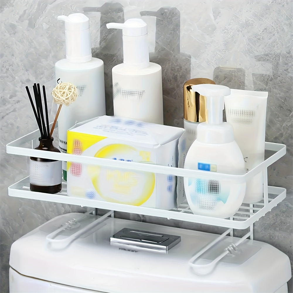 1 Tier Over The Toilet Storage Bathroom Organizer Shelf No Drilling Space Saver