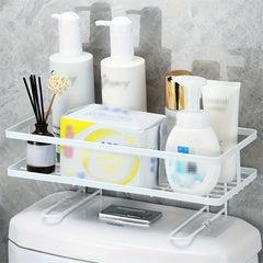 1 Tier Over The Toilet Storage Bathroom Organizer Shelf No Drilling Space Saver
