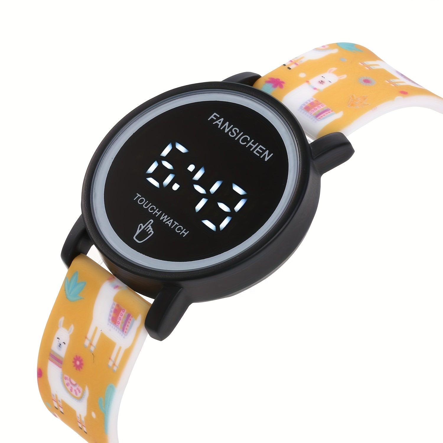 Colorful LED Touchable Sports Electronic Watch for Kids