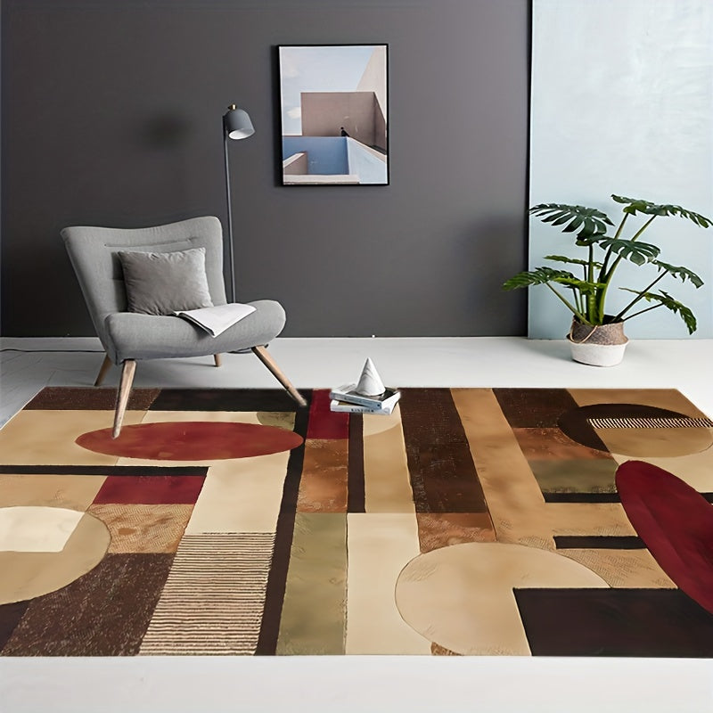 Geometry Chocolate Large Carpet For Living Room Bedroom Decor