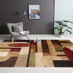 Geometry Chocolate Large Carpet For Living Room Bedroom Decor