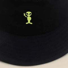 Printed Alien Bucket Hat for Men