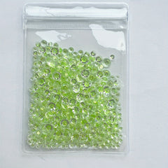 900pcs Clear Crystal Glitter Mixed Sizes Gems for Crafts DIY Christmas Card
