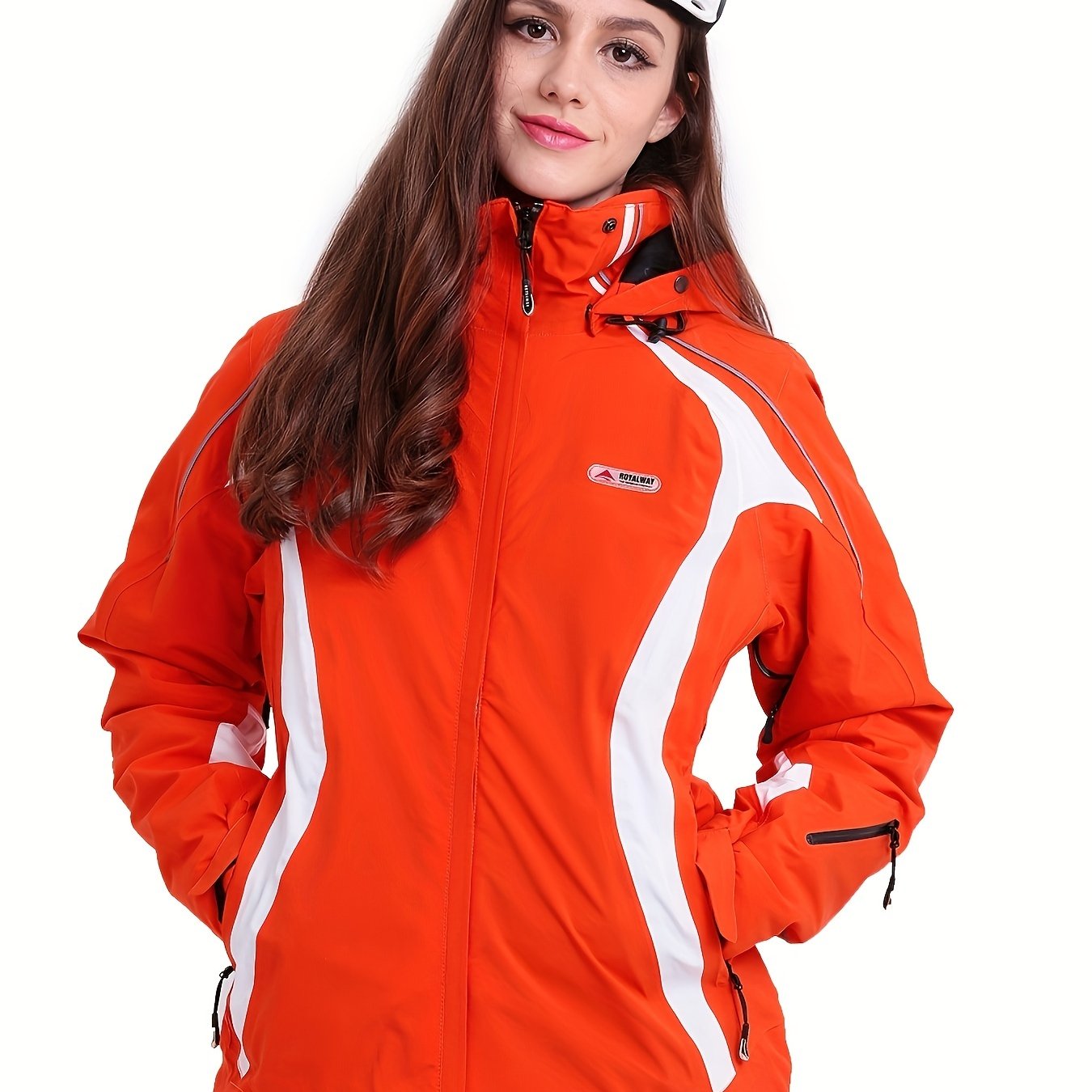 BEAUME Women's Ski Jacket Long Sleeve Zip up Front Warm Hoodies
