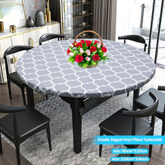 Polyester Elastic Table Cover Stretchable and Washable