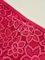 2 Pack Plus Size Lace Mid Rise Briefs Set