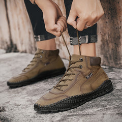 Men's Stitching Boots Casual Non Slip Ankle Boots