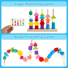 Montessori Beaded Columns for Toddlers Gift