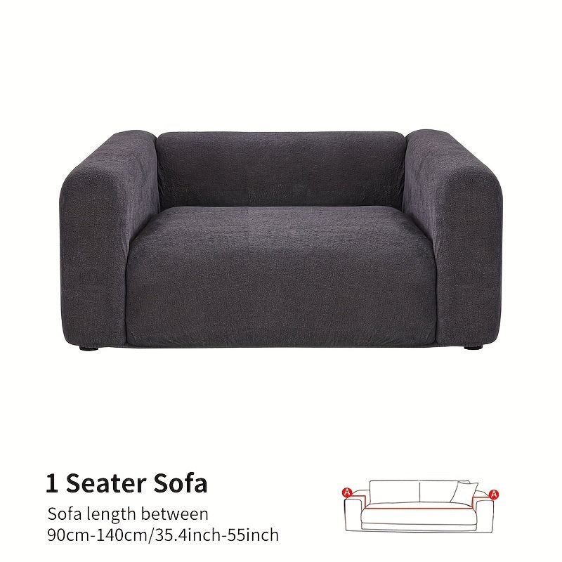 Soft & Elastic Sofa Slipcover Solid Non-slip Furniture Protector