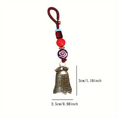 Retro Animal Pig Head Turtle Shell Gourd Dragon Head Keychain Pendant