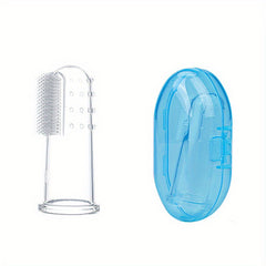 Soft Baby Finger Toothbrush for Teething & Oral Cleaning