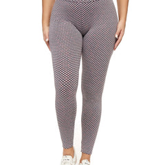 Honeycomb Yoga Leggings High Waist Fitness Pants