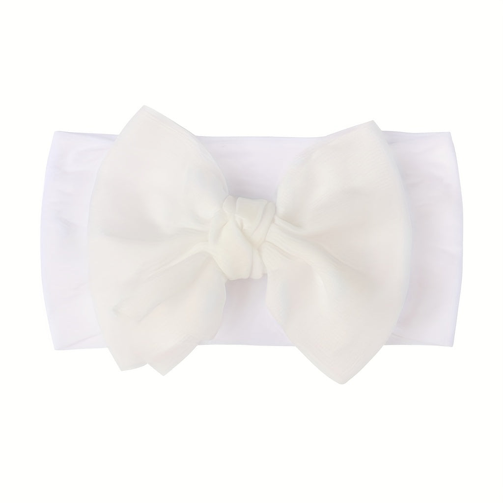 Stylish Bow Headband for Girls Elastic Wide Brim Hair Accessory
