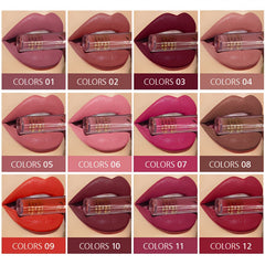 Waterproof Long Lasting Matte Lipstick Natural Sexy Lip Gloss Nude Red Lip Tint
