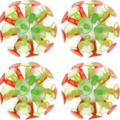 Kids Suction Cups Toys Bumpy Texture Multicolor Balls Indoor Outdoor Play
