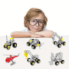 272pcs Metal Building Blocks DIY Engineering Educational Toy for Ages 8