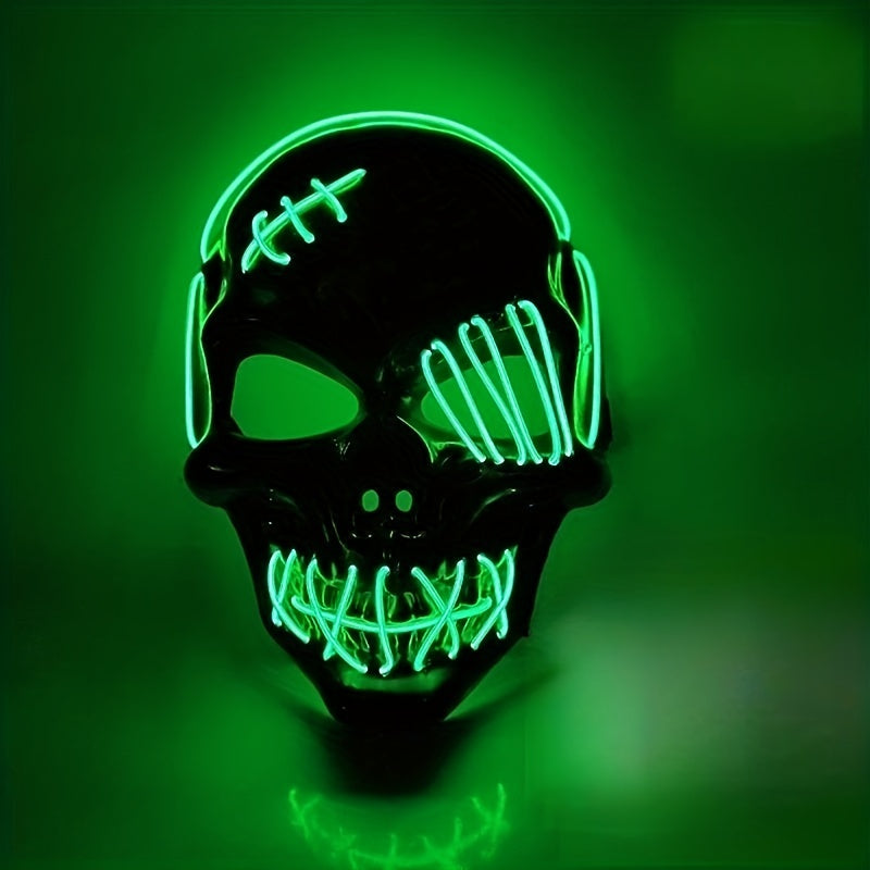 Bright Red Ghost Illuminated Mask for Party