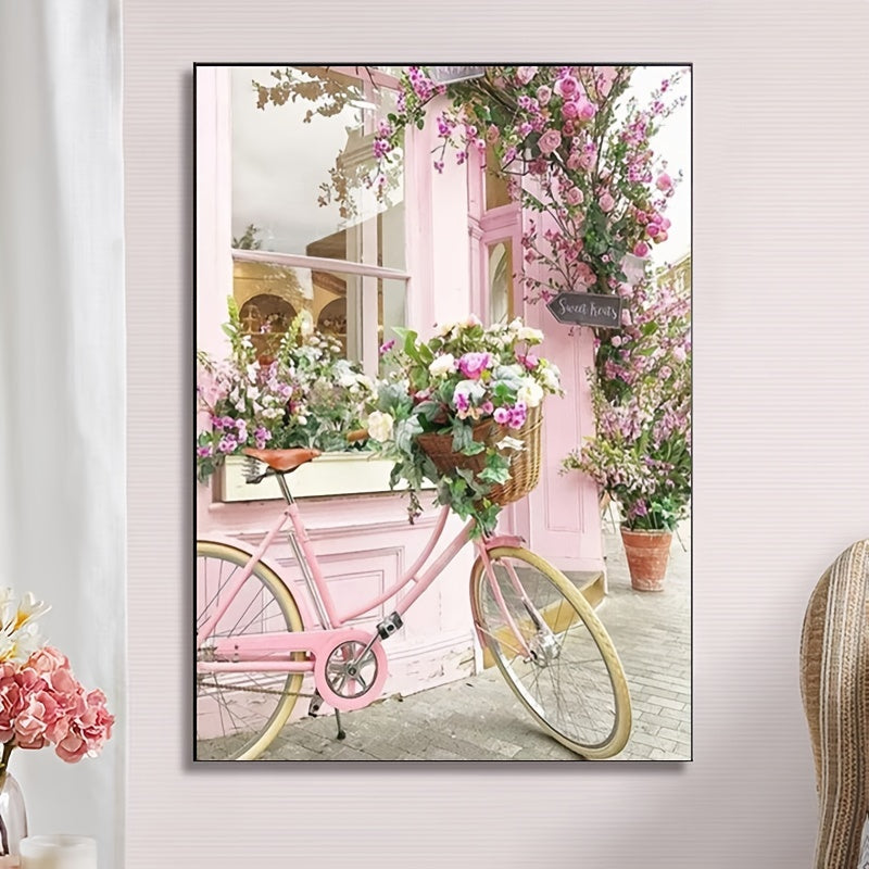 5D Flower Car Diamond Painting 30X40cm Round Diamond Decorative Painting