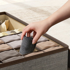 Underwear Drawer Storage Box With Lid Portable Clothes Storage