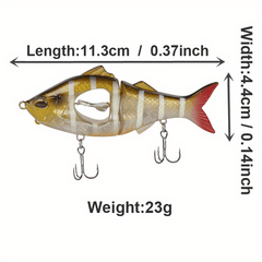 Propeller Minnow Fishing Lure Slow Sinking Jerk Bait