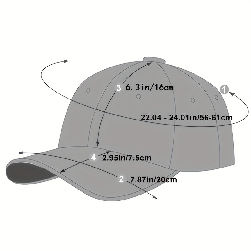 Vintage Flag Embroidery Baseball Cap Sun Hat Adjustable Lightweight Dad Hats
