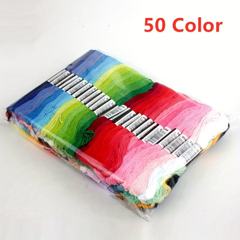 250pcs Embroidery Thread Cross Stitch Sewing Skeins Embroidery Floss Kit