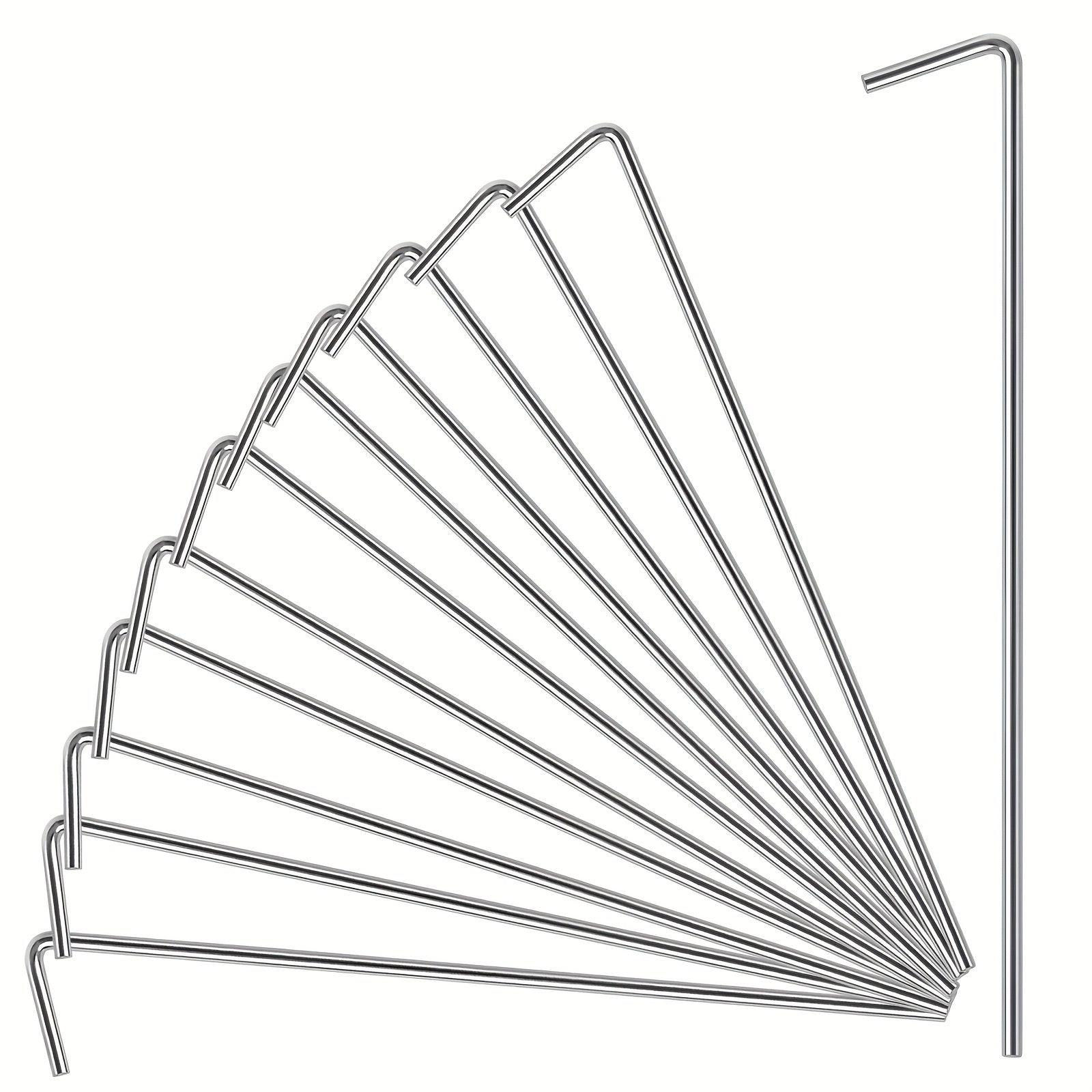 18pcs Heavy Duty Tent Stakes Outdoor Use - Secure Canopies & Decorations