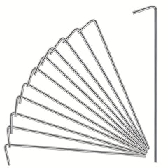 18pcs Heavy Duty Tent Stakes Outdoor Use - Secure Canopies & Decorations