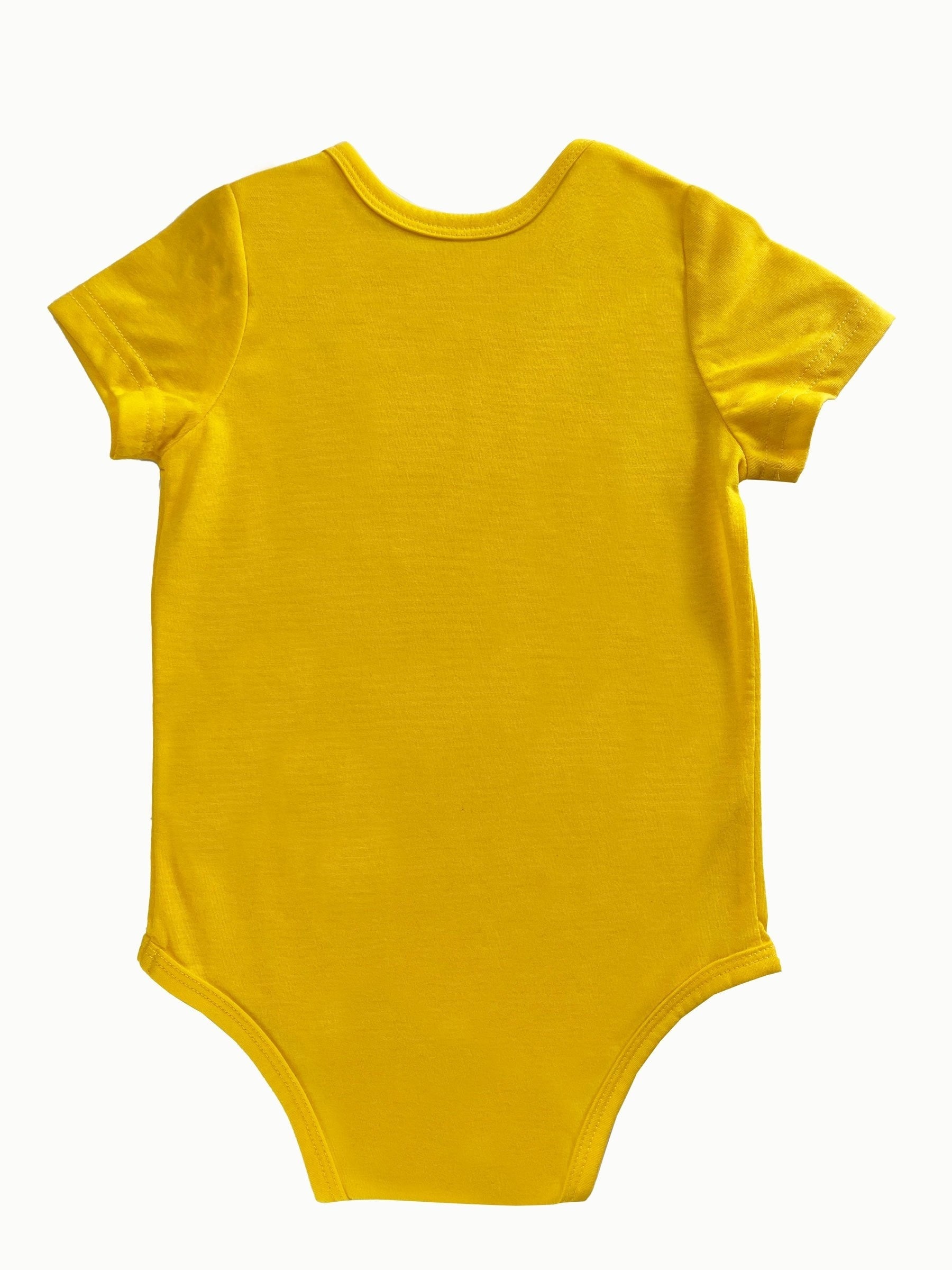 Chick Pattern Short Sleeve Onesie for Baby Boys & Girls