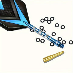50pcs Aluminum Dart Shaft Rubber O Ring Non Slip O Rings for Dart Shaft