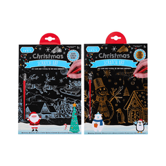Christmas Scratch Art Set - Fun Holiday Craft Kit