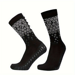 Men's Grip Soccer Socks Thickened Non-Slip Crew Sports Socks