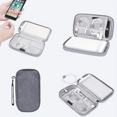 Portable Cable Storage Bag Electronics Organizer Earphone Bag