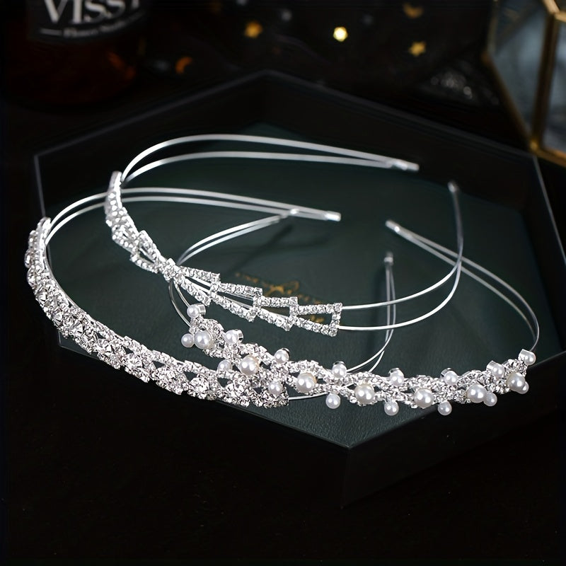 Sparkling Rhinestone Headband for Party Performance - Girls Gift