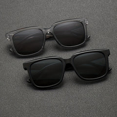 Men's Classic Round Sunglasses with Case