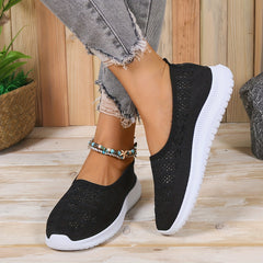 Women's Breathable Slip-on Flat Shoes Soft Sole Casual Shoes