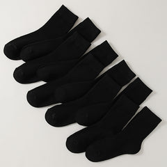 10 Pairs Comfy & Breathable Women's Solid Socks All-match Stockings