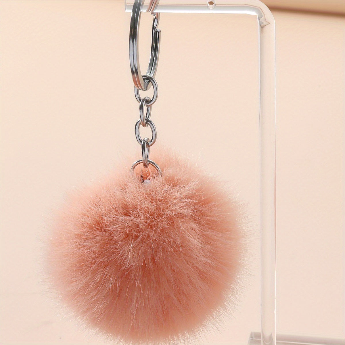 Plush Ball Keychain Pendant Key Hanging Bag Key Chain