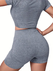 Seamless Butt Lifting Yoga Shorts Slim Fit Gym Activewear
