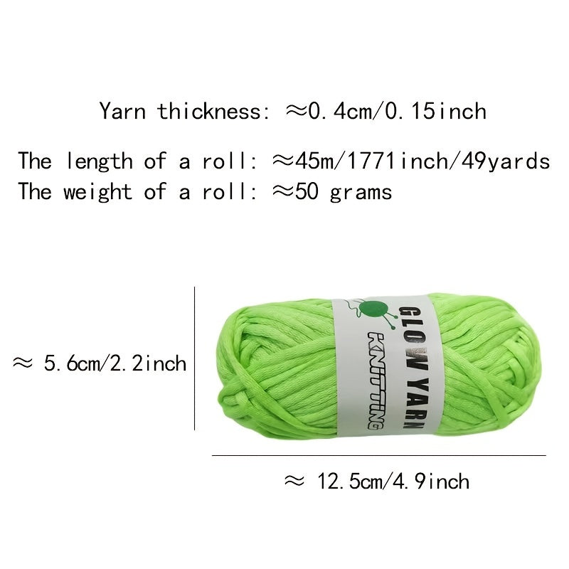 Polyester Luminous Filler Yarn Glow In The Dark Yarn for Crocheting and Knitting