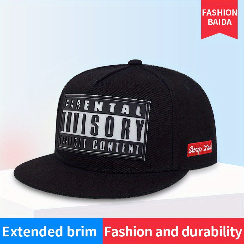 Unisex Sunshade Adjustable Baseball Cap with Letter Pattern