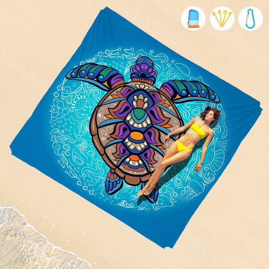 Waterproof Sandproof Beach Blanket Lightweight Mat Outdoor Travel Camping Pi