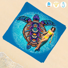 Waterproof Sandproof Beach Blanket Lightweight Mat Outdoor Travel Camping Pi